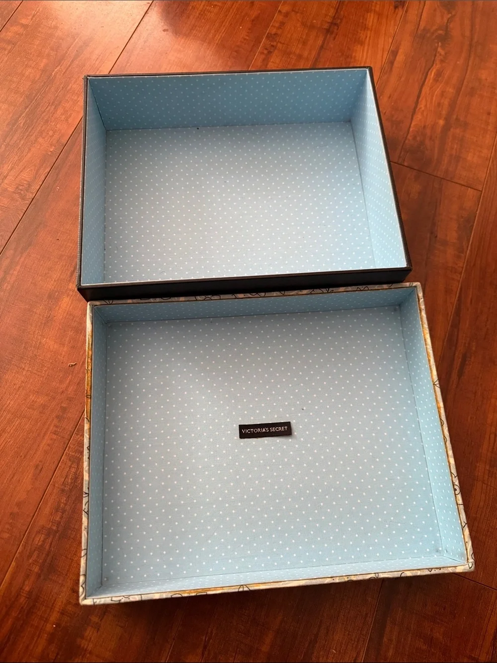 Victoria's Secret Blue Paisley Decorative Storage Box